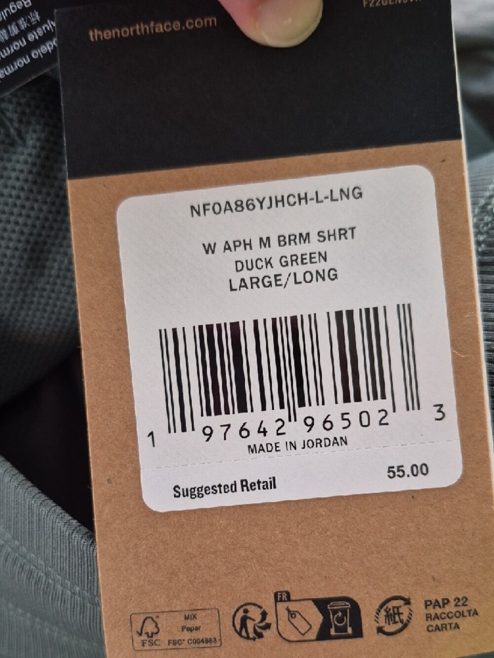 The North Face Aphrodite Shorts, Sz L, Duck Green, Regular Fit, Long Inseam - Picture 8 of 9